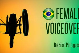 record a professional voiceover in brazilian portuguese