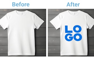place your logo artwork image on tshirt product packaging