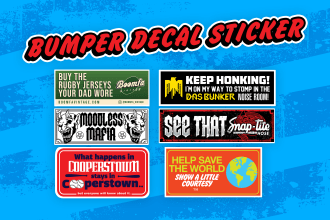 create bumper decal sticker for your gear