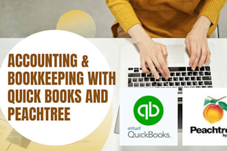 do accounting bookkeeping with quickbooks and peachtree