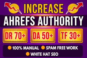 increase domain rating, moz da and trust flow   with high authority backlinks