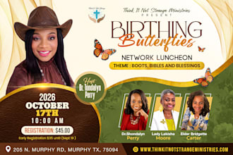 design church flyers and social media graphics for your ministry