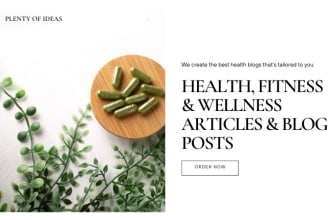write captivating wellness articles and health blog posts