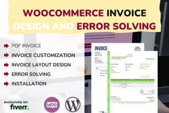 customize fix woocommerce PDF invoices and packing slips and email templates