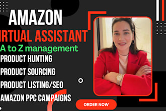 be your amazon virtual assistant and amazon PPC campaigns ads va, amazon listing
