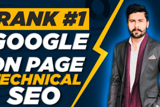optimize your website onpage and technical SEO