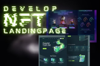 design custom nft landing pages with high conversion rates and SEO optimization