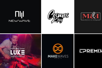 do dj music logo, rock, hip hop, band design