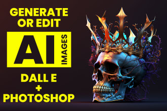 create dalle ai art and edit using photoshop