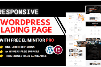 create responsive wordpress landing page design