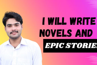 ghostwrite your novels and epic stories in any genre