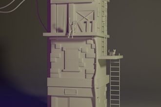 create beautiful 3d building illustrations