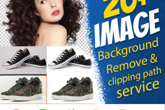do 20 images background removal and clipping path service