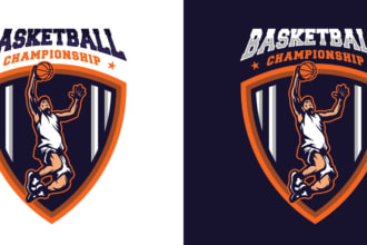 do outstanding  basketball club, team logo design
