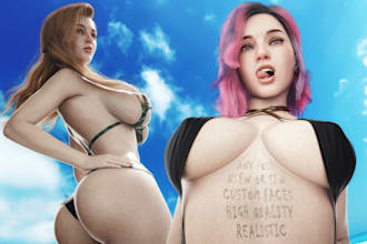 create nsfw or sfw 3d character models and art