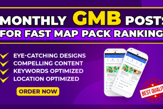 do 30 gbp gmb posts with geotag photos for local seo ranking, USA, UK