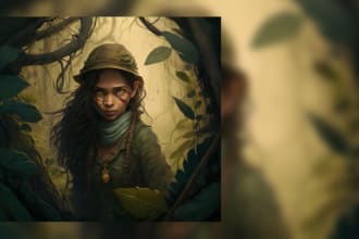 design digital art illustration with midjourney ai