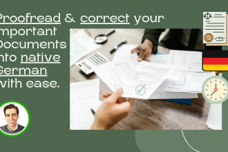 proofread your CV, application, cover letter, business plan, etc