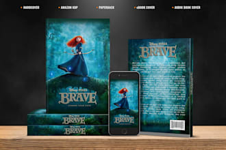 design amazon kdp book cover, kindle ebook paperback and hardcover
