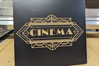design eye catchy cinema logo with express delivery