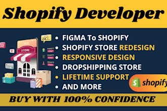 be your expert shopify website developer, figma to shopify design