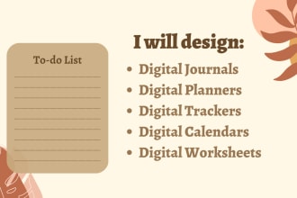 design custom digital planners, journals, and more