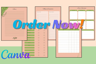 create canva workbook, lead magnet, journal, and PDF layout