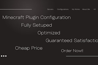 config your minecraft server