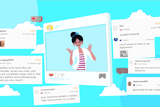 design 2d flat vector illustrations for your apps web