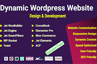 create a responsive wordpress website with elementor pro and crocoblock