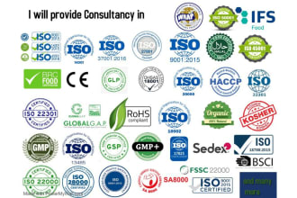 provide consultancy for documentation and implementation for all iso standards