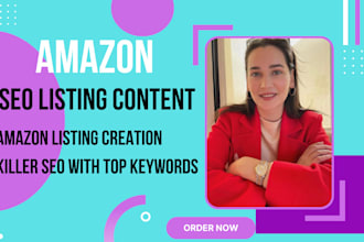 write killer SEO listing for amazon products, amazon product listing creation