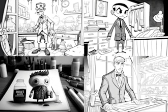 create hand drawn illustrations