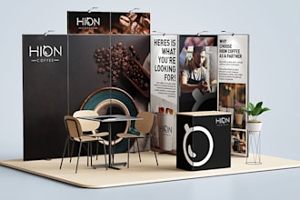 design trade show booth or backdrop