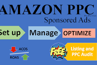 setup, optimize and manage amazon ppc campaigns and advertising ads