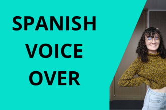 record a neutral latin american spanish voice