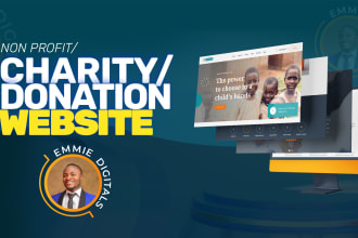 design nonprofit, charity, donation, ngo website with donation