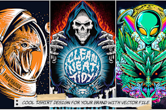 make a cool illustration logo for your brand