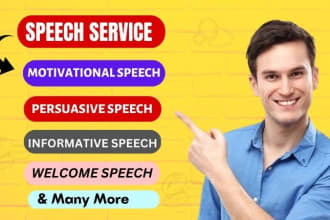 write persuasive and motivational speeches
