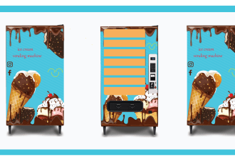 design vending machine, atm machine, cold calling wrap
