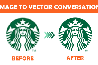 provide high quality vector tracing, revamp, image to vector in ai, eps and PDF