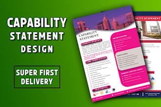 design an effective federal government capability statement within 8 hours