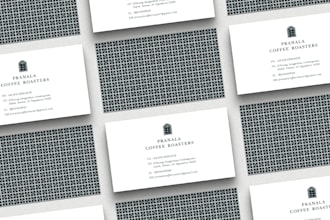 create professional and minimalist business card design