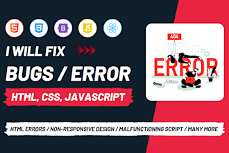 fix HTML, CSS, javascript, PHP bugs and issues