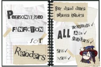 write accurate character x reader stories