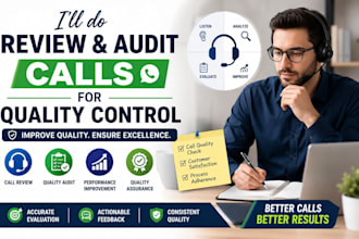 review and audit calls for quality control