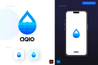 design exclusive modern startup, technology, and app logo
