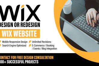 design or redesign a wix website wix landing page for your business