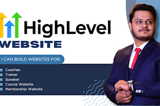 build coaching website on gohighlevel for speaker, trainer, or consultant