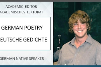 edit your german poems or poetry collection, lektorat für deutsche gedichte